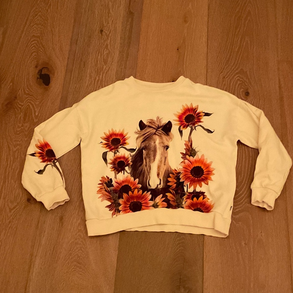 Molo Cream horse sweatshirt
